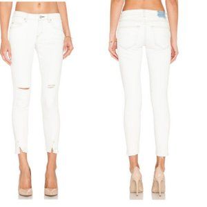 AMO Twist Skinny Jeans Moon Destroy White Wash